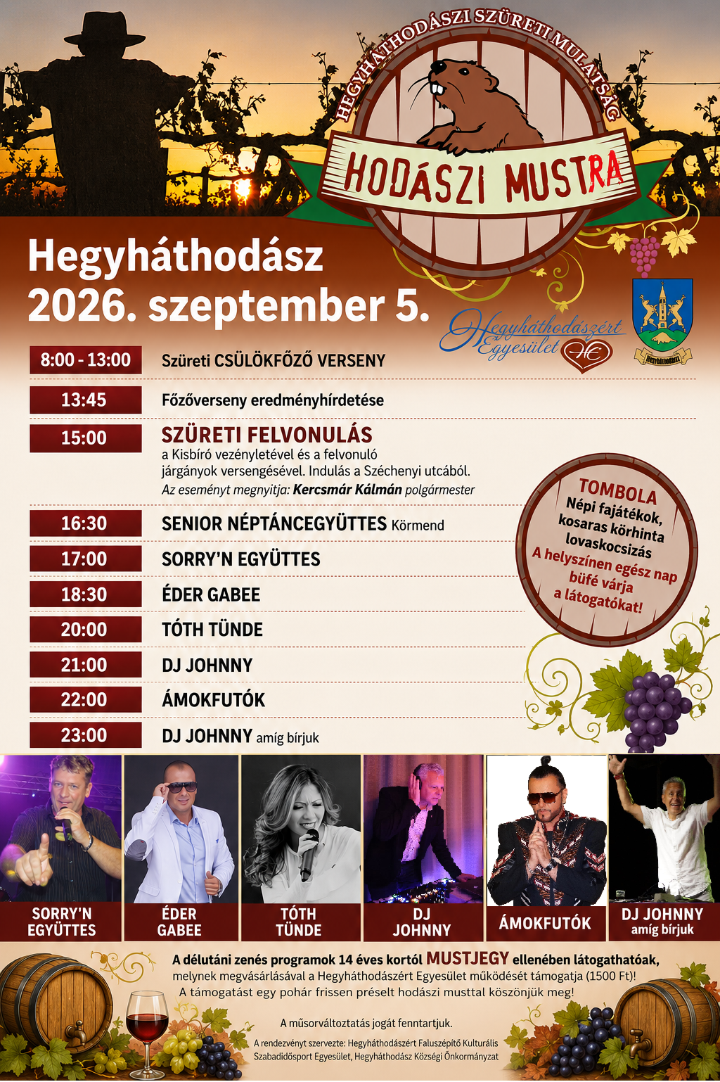 HODÁSZI MUSTRA 2026