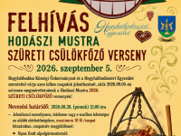 HODÁSZI MUSTRA 2026. SZÜRETI CSÜLÖKFŐZŐ VERSENY